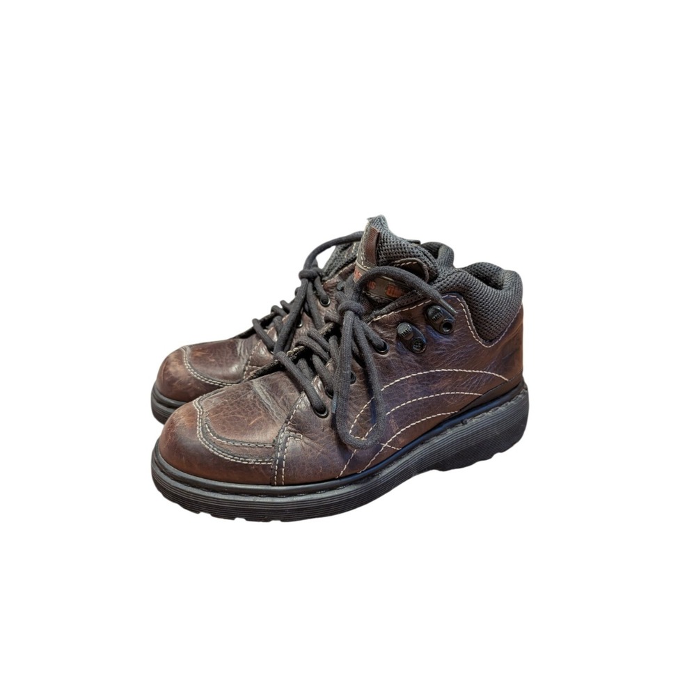Dr. Martens DM's Air Cushion Brown Leather Ankle Rocker Boots Shoes M 7 L 8